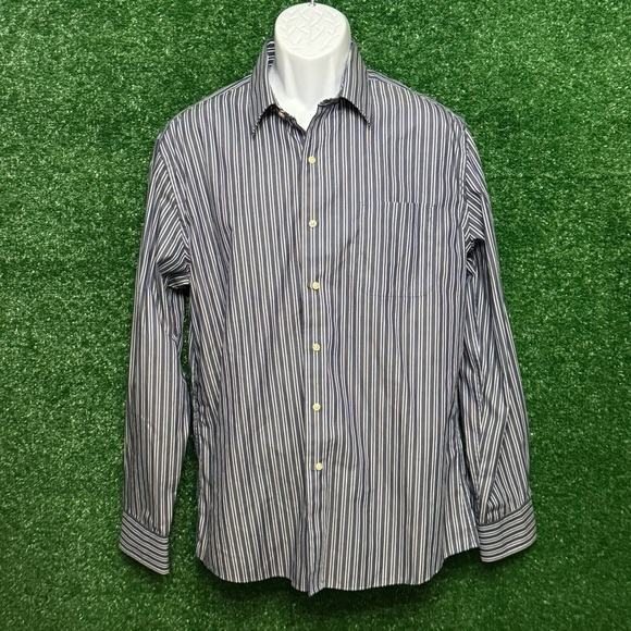 Tommy Hilfiger Blue Casual Button Down Shirt - Picture 1 of 5